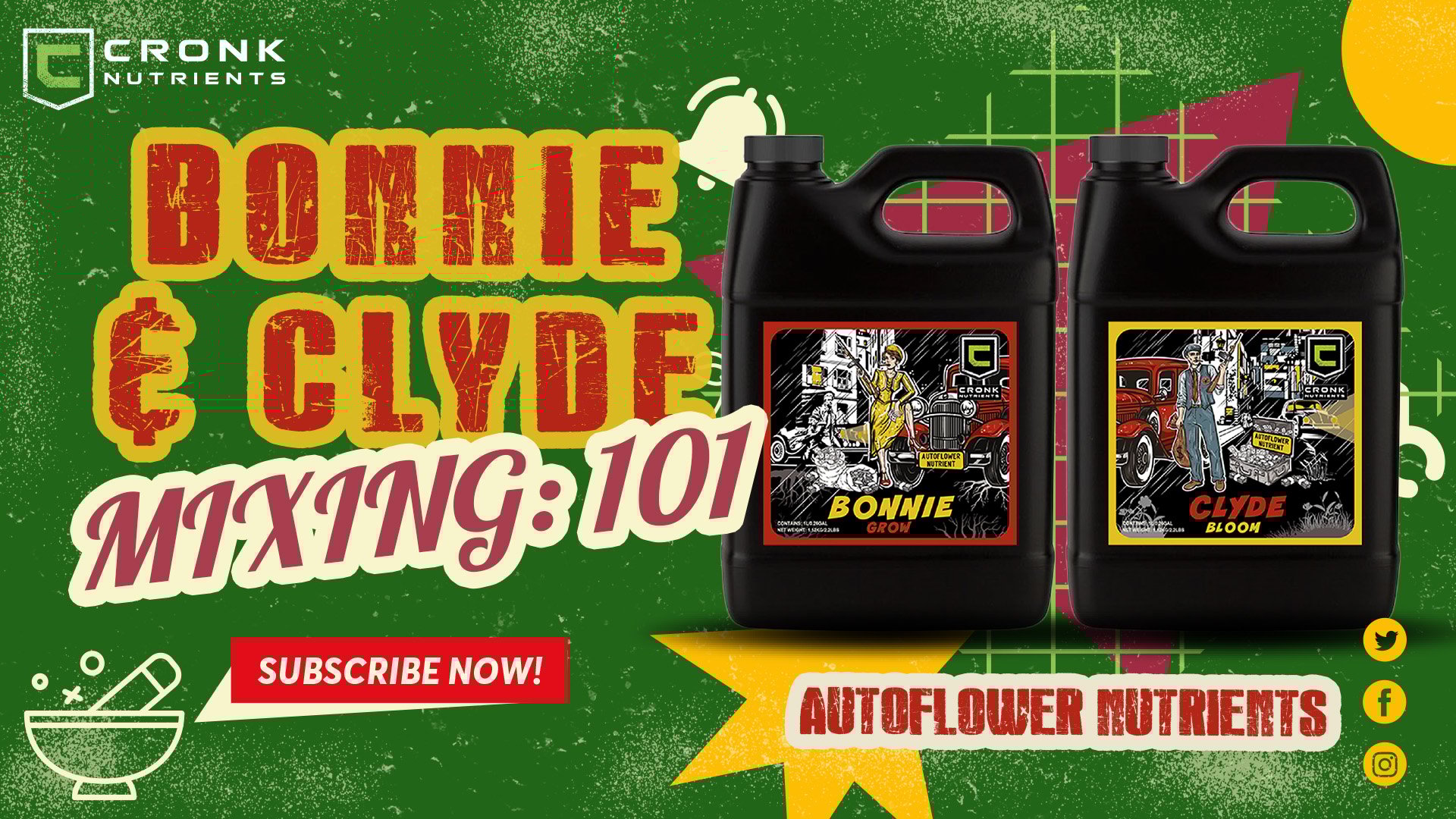 Learn how to mix Bonnie & Clyde with CalMag for healthy, high-yield autoflowers.