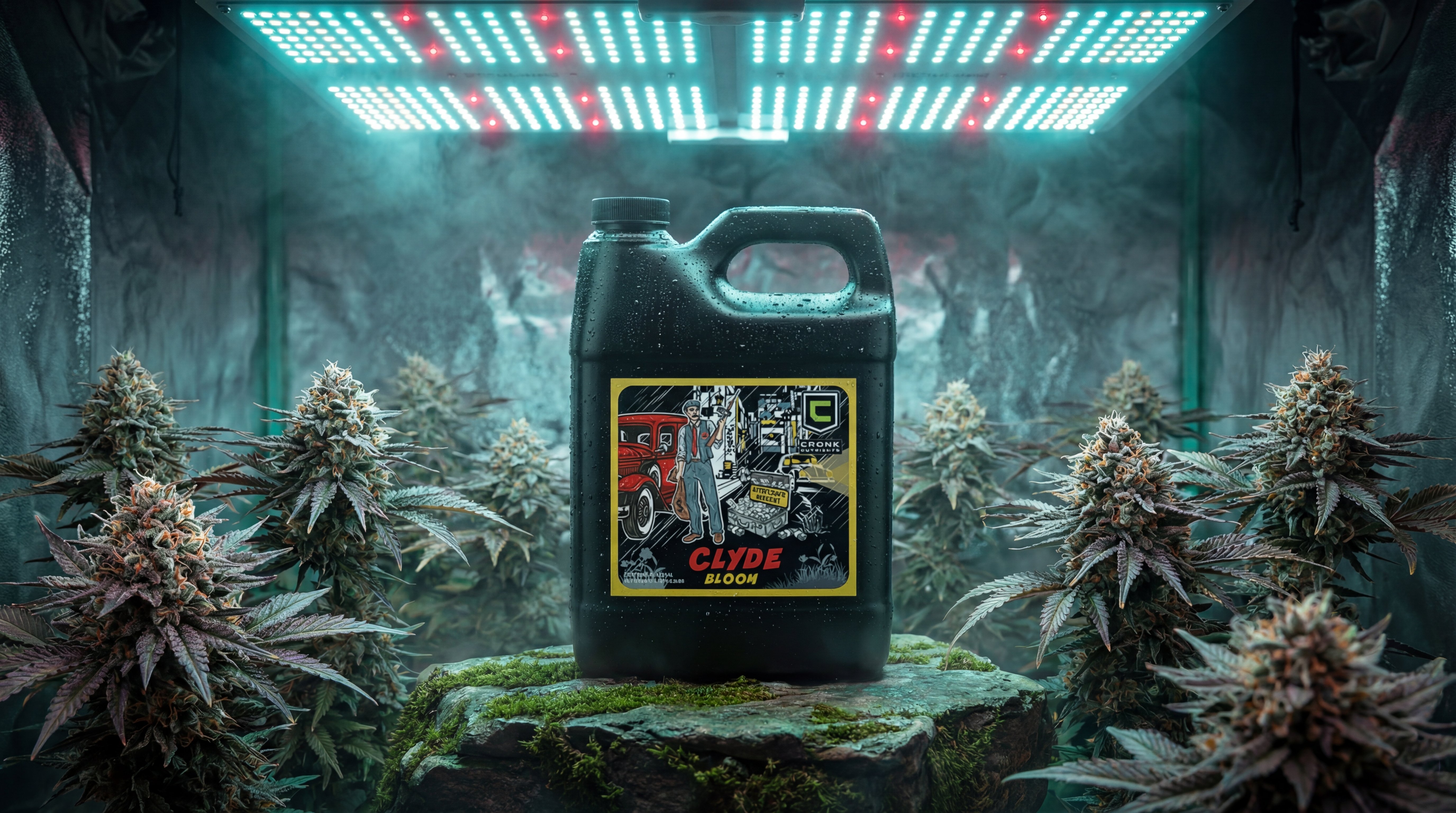 Clyde 3-6-5: Complete flowering nutrition for autoflowers' rapid 5-7 week bloom phase with elevated phosphorus and potassium.