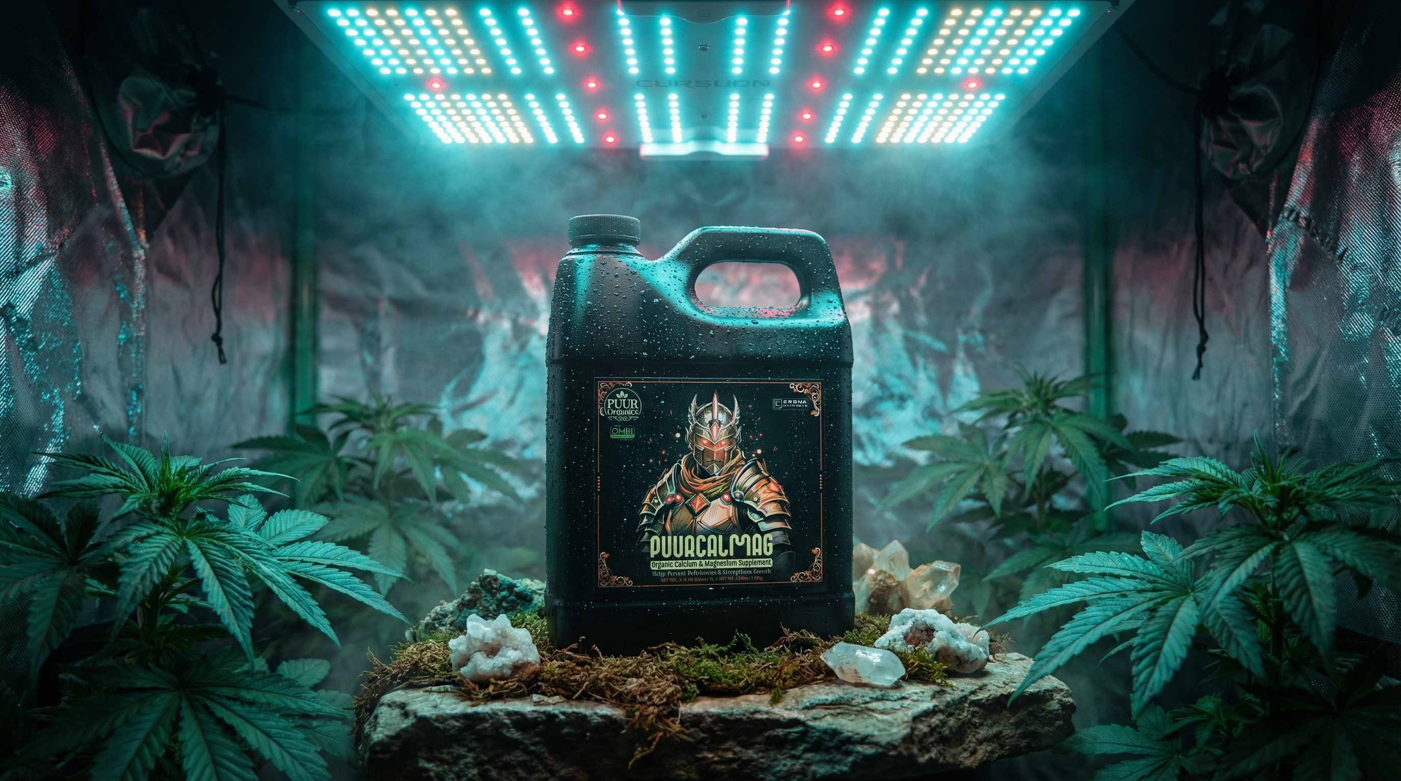 PuurCalMag: OMRI-certified organic calcium and magnesium chelated with natural acetic acid for rapid absorption.