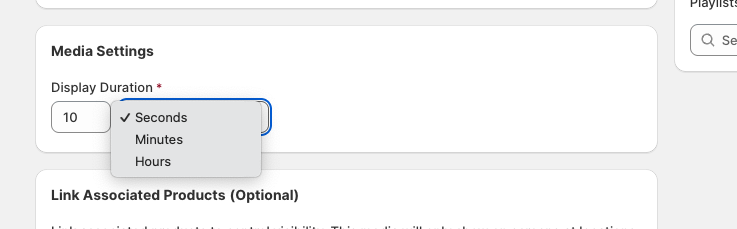 Schedule Display Time section showing Set Schedule, Start Date, End Date, No End Date, All day, Set specific time, and Repeat