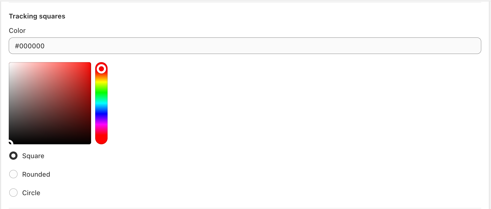 Appearance defaults section in QuiQR Codes Settings showing Background and Pattern color fields with color pickers