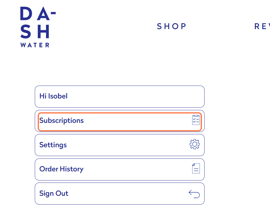 Click on subscriptions
