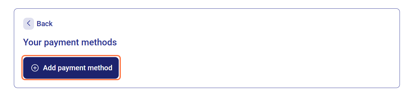 5. Click on add Payment Method