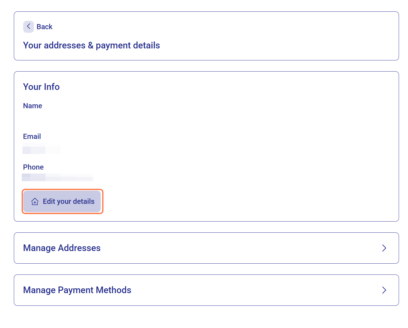 Edit Your Details
