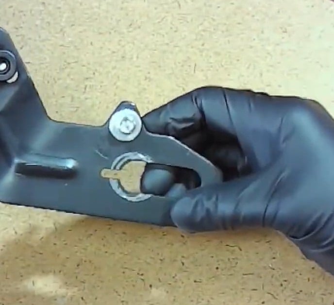 Bolt through hole in adapter