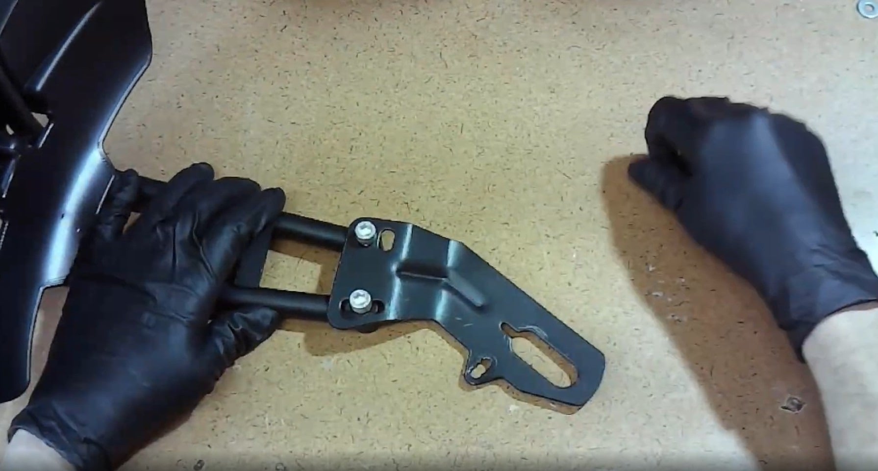 Adapter attached to fender stay