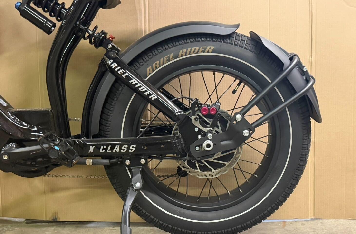 Completed fender splash extender installation