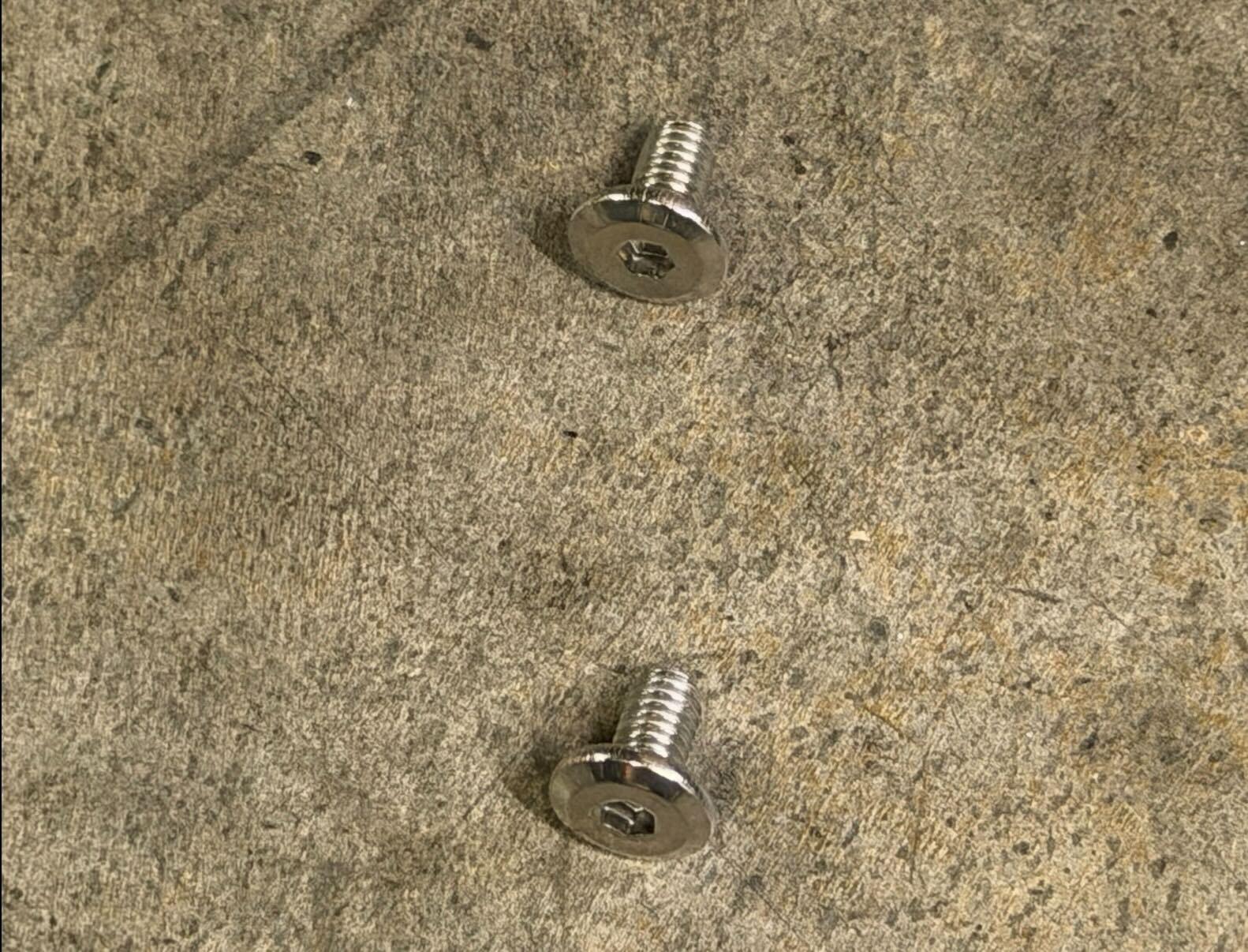 M6 bolts close-up