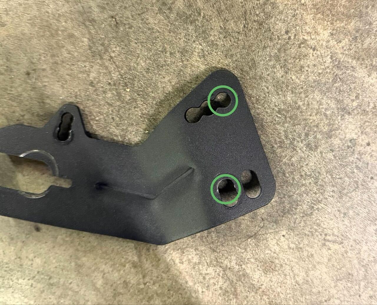 M8 screws and mounting points