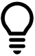 Lightbulb with solid fill