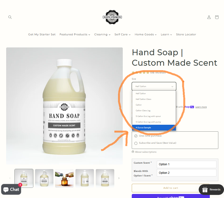 A screenshot of a hand soap

Description automatically generated
