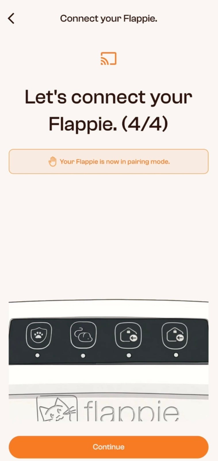 Flappie in der App finden und verbinden