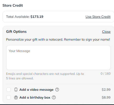 Use Store Credit