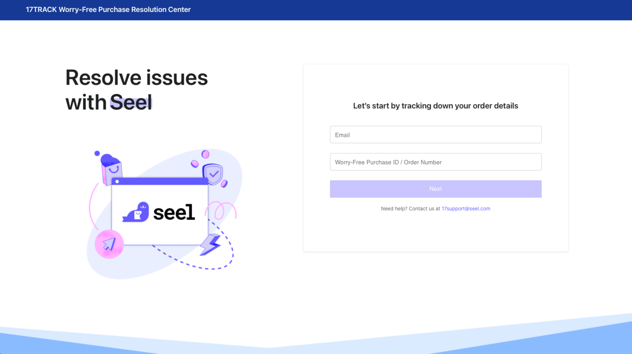 Log in Seel Resolution Center 