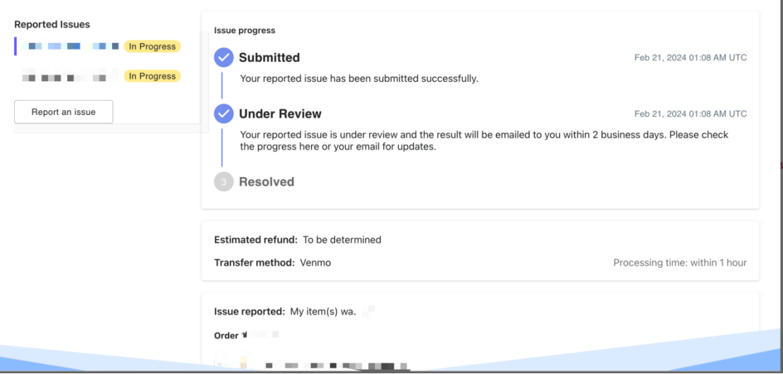 Flow of submitting a claim for delay-4
