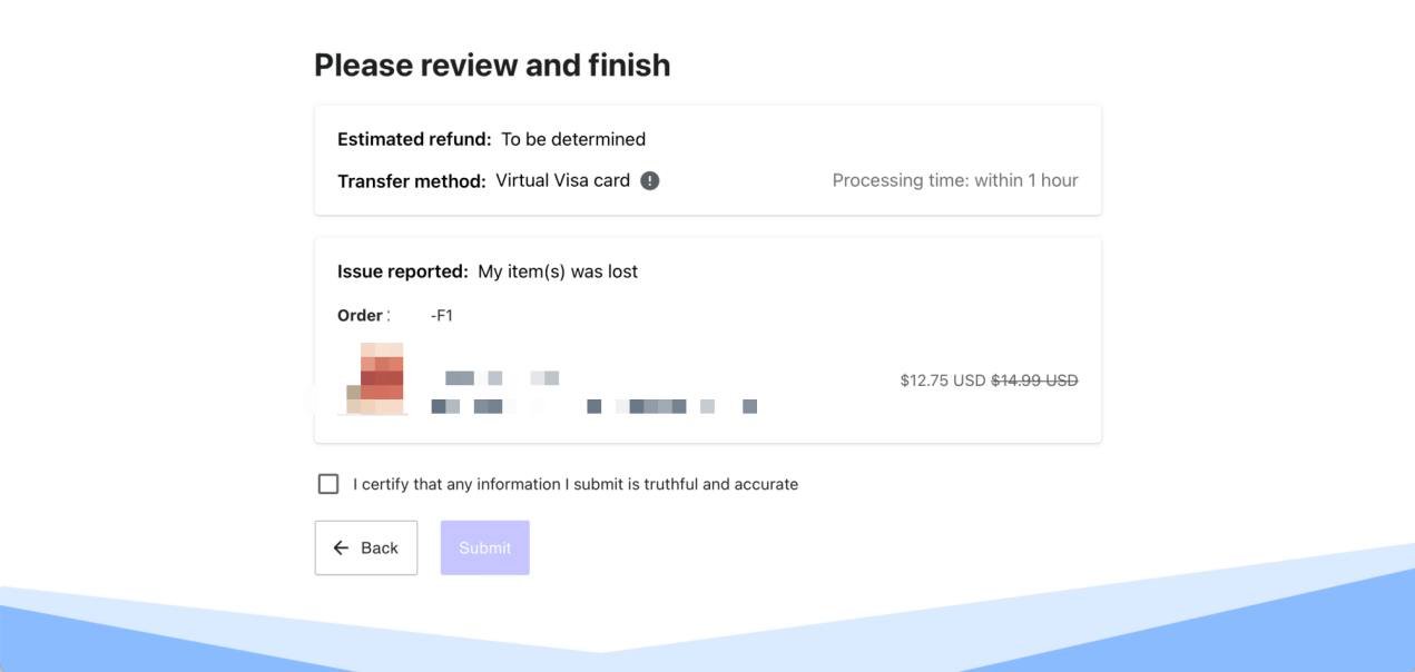Flow of submitting a claim for loss-4