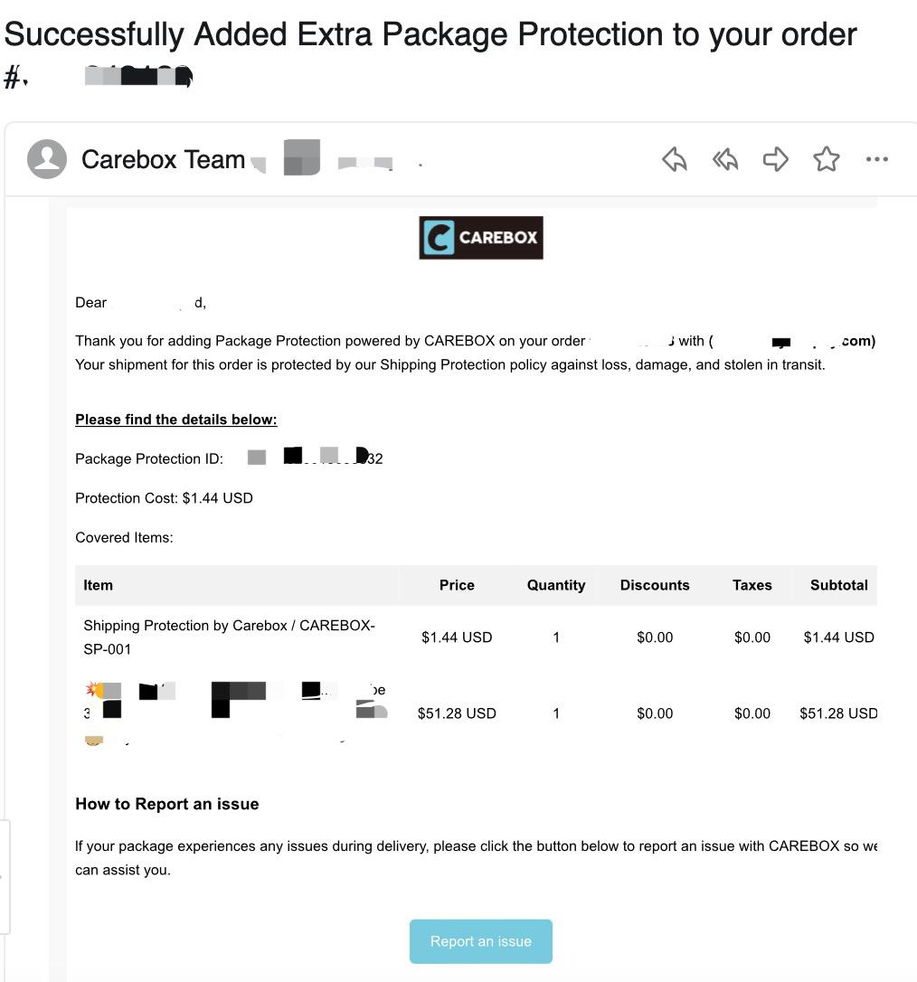  Submit a Claim Request with Package Protect