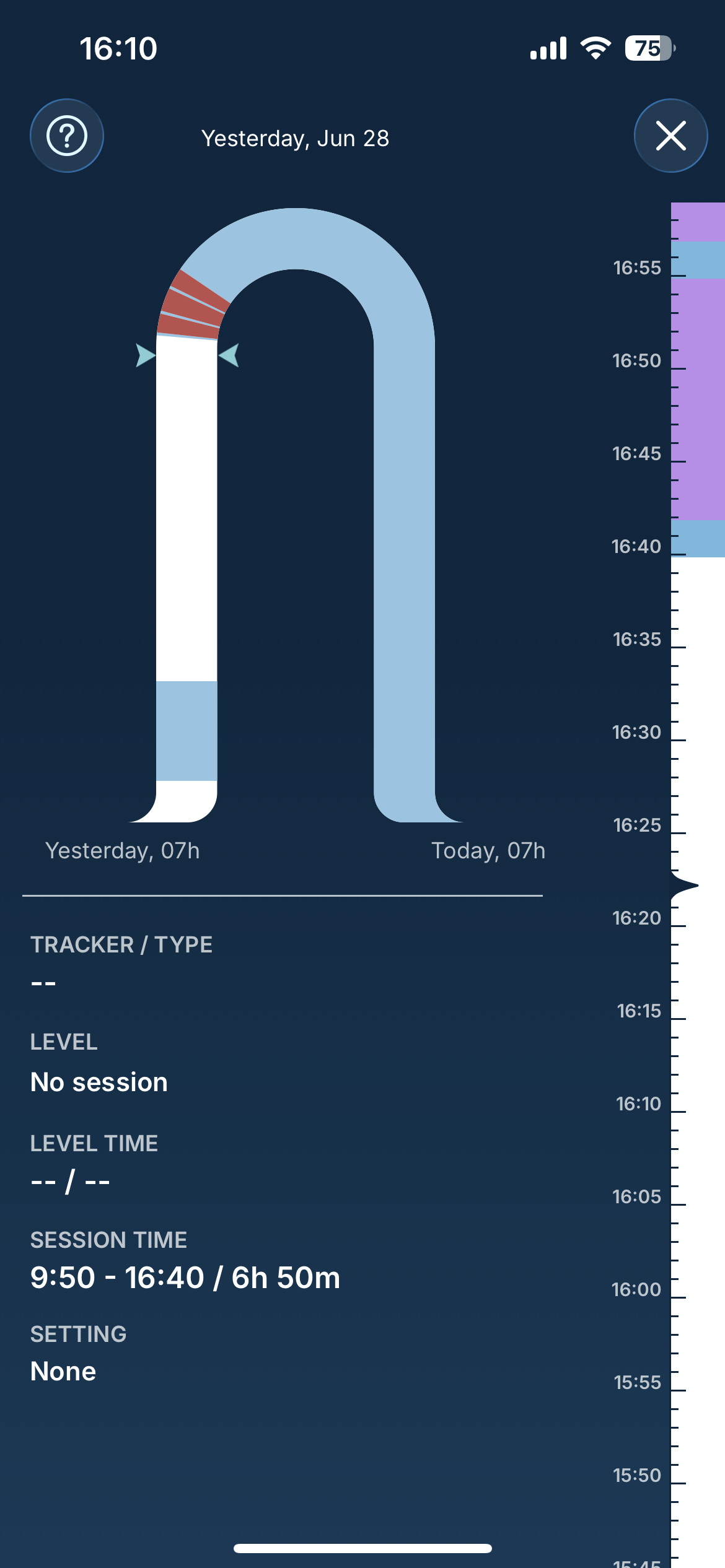 How can I see more details on my Sleep Log?  Empty Zoom Mode.jpeg
