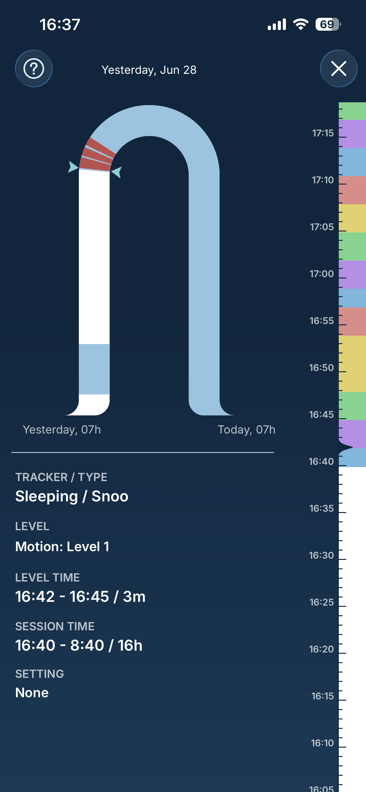 How can I zoom in on my Log for more details?  Zoom Sleep.jpeg