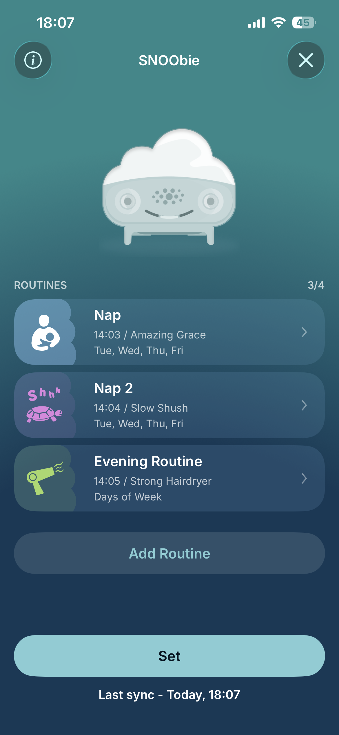 How do I navigate through the Happiest Baby App? SNOObie Dashboard.jpeg
