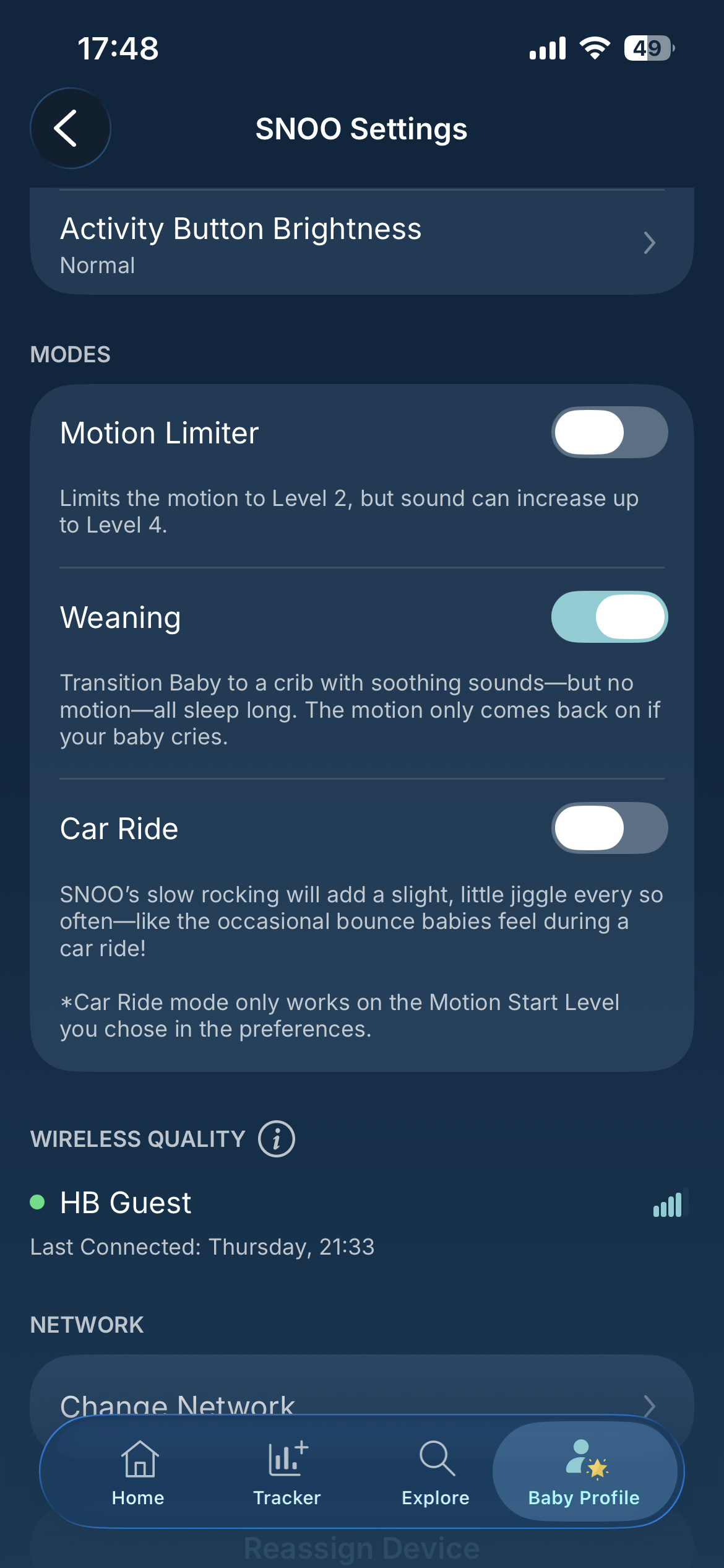 How do I enable the Weaning Feature? 1st.PNG