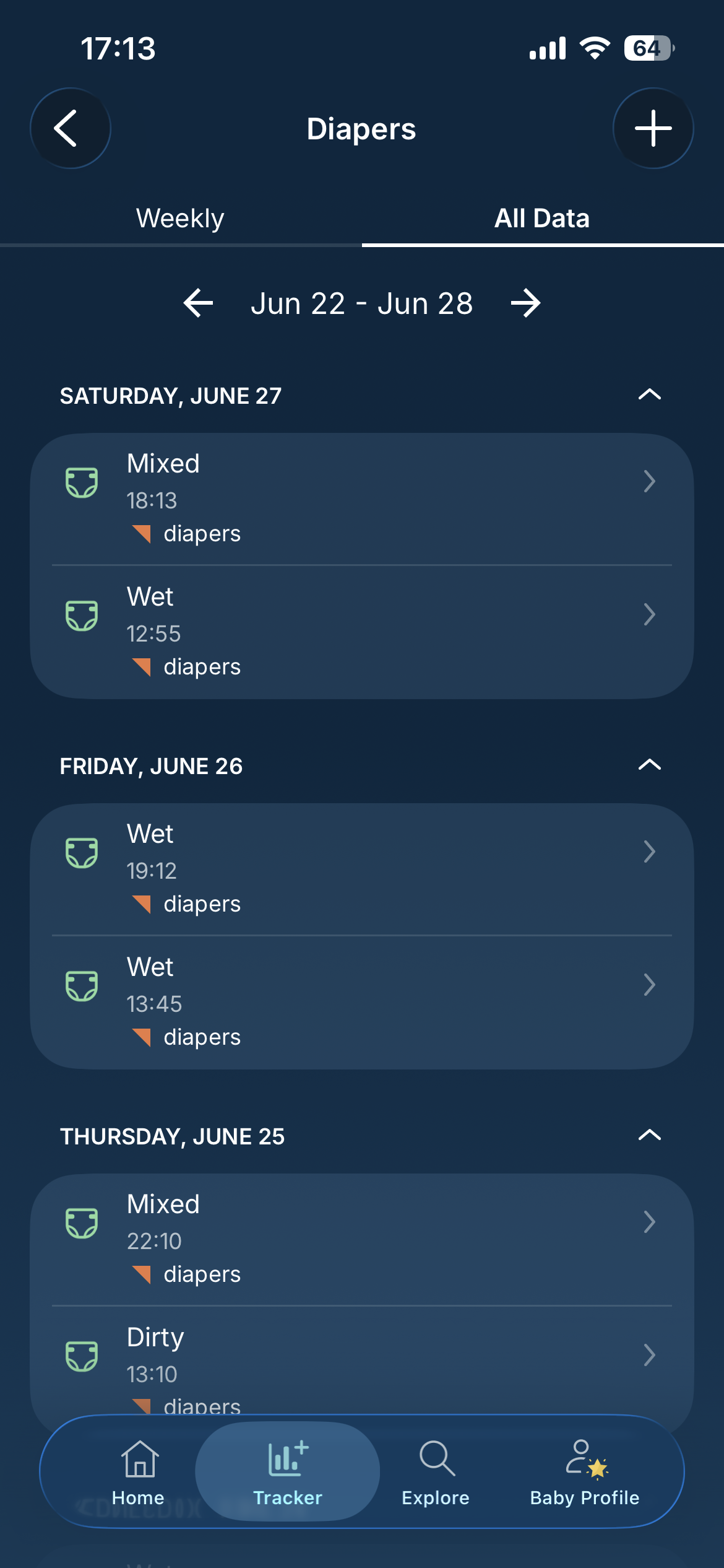 How do I edit a diaper change?  Diapers All Data.jpeg