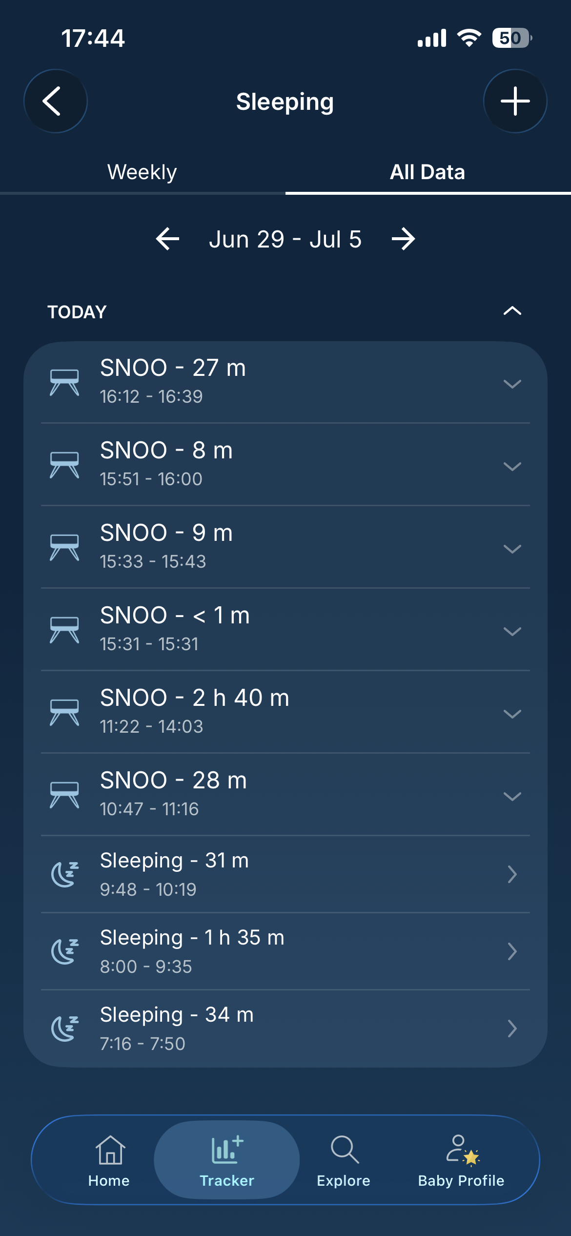 How do I edit a sleep session?  Sleep All Data.PNG