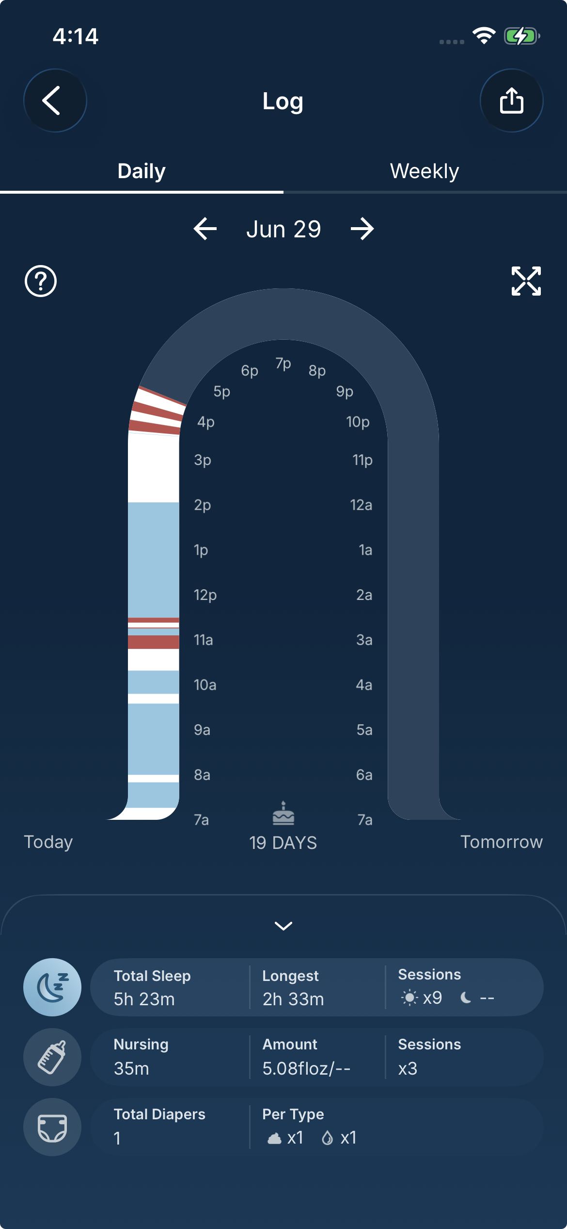 How does the Happiest Baby App track my baby's sleep? Sleep Log.PNG