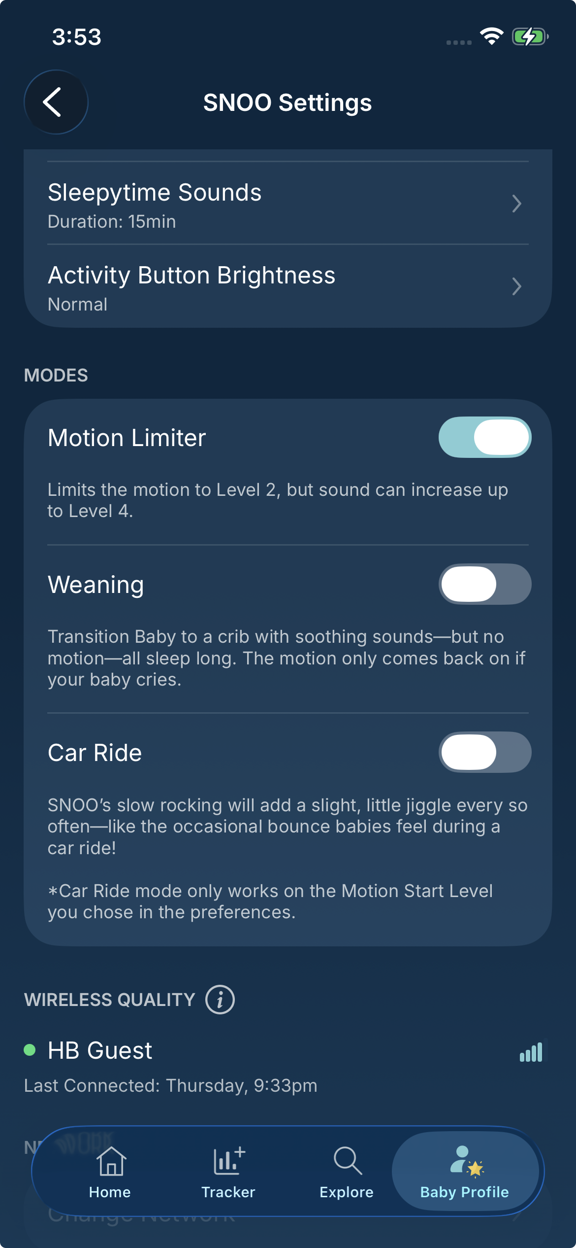 What is the Motion Limiter setting?1st .PNG