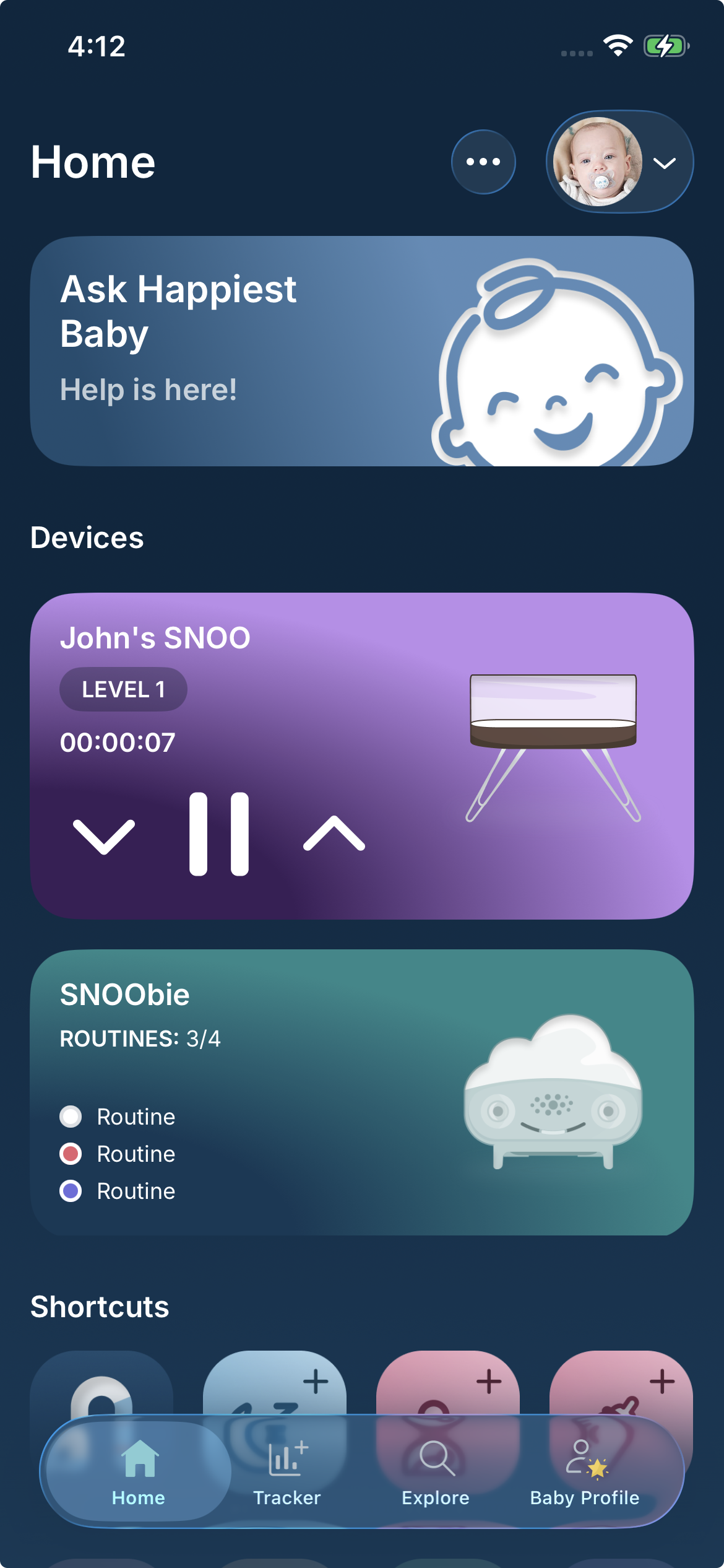 How does the Happiest Baby App track my baby's sleep? Devices.jpeg