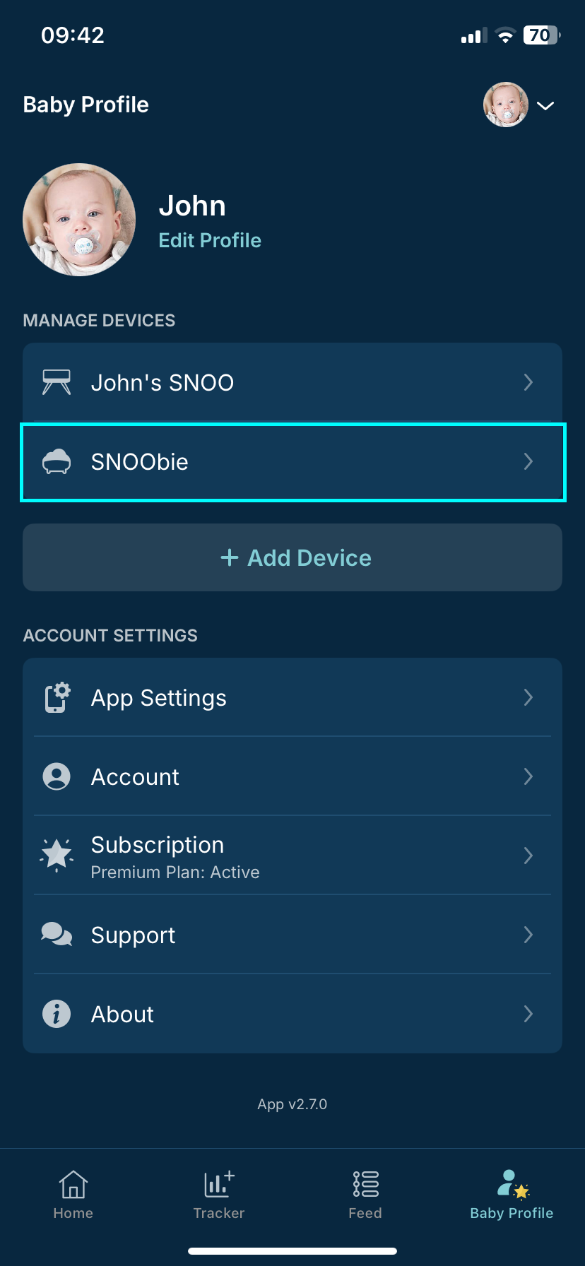 How do I adjust the brightness of SNOObie’s light?  Snoobie Settings.PNG
