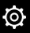 Black and white gear icon