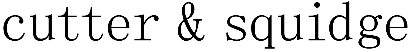 Cutter & Squidge logo