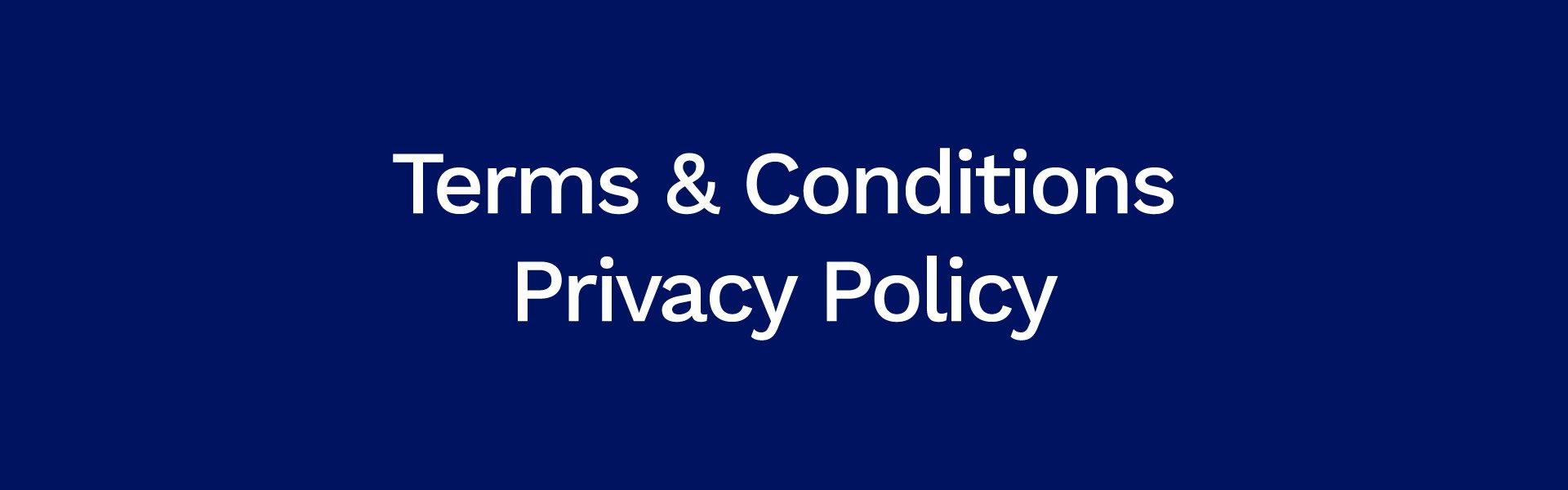 Terms & Conditions - Privacy Policy