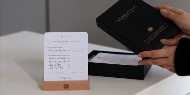 Productivity Planner Cards