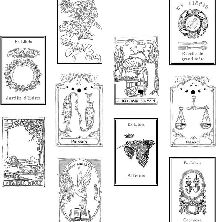 Semi-bespoke Ex-Libris Stamp