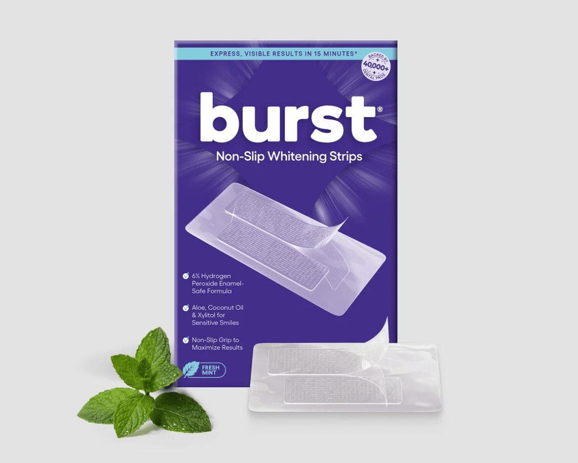 About the Teeth Whitening Strips by Burst