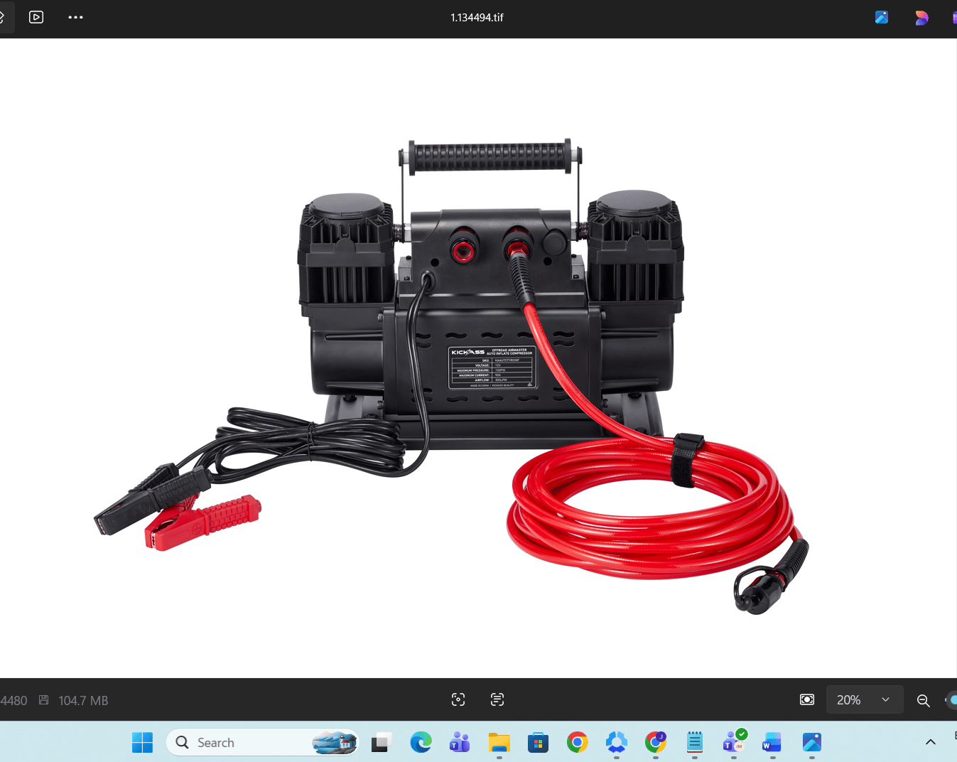 Twin Outlet Air Compressor