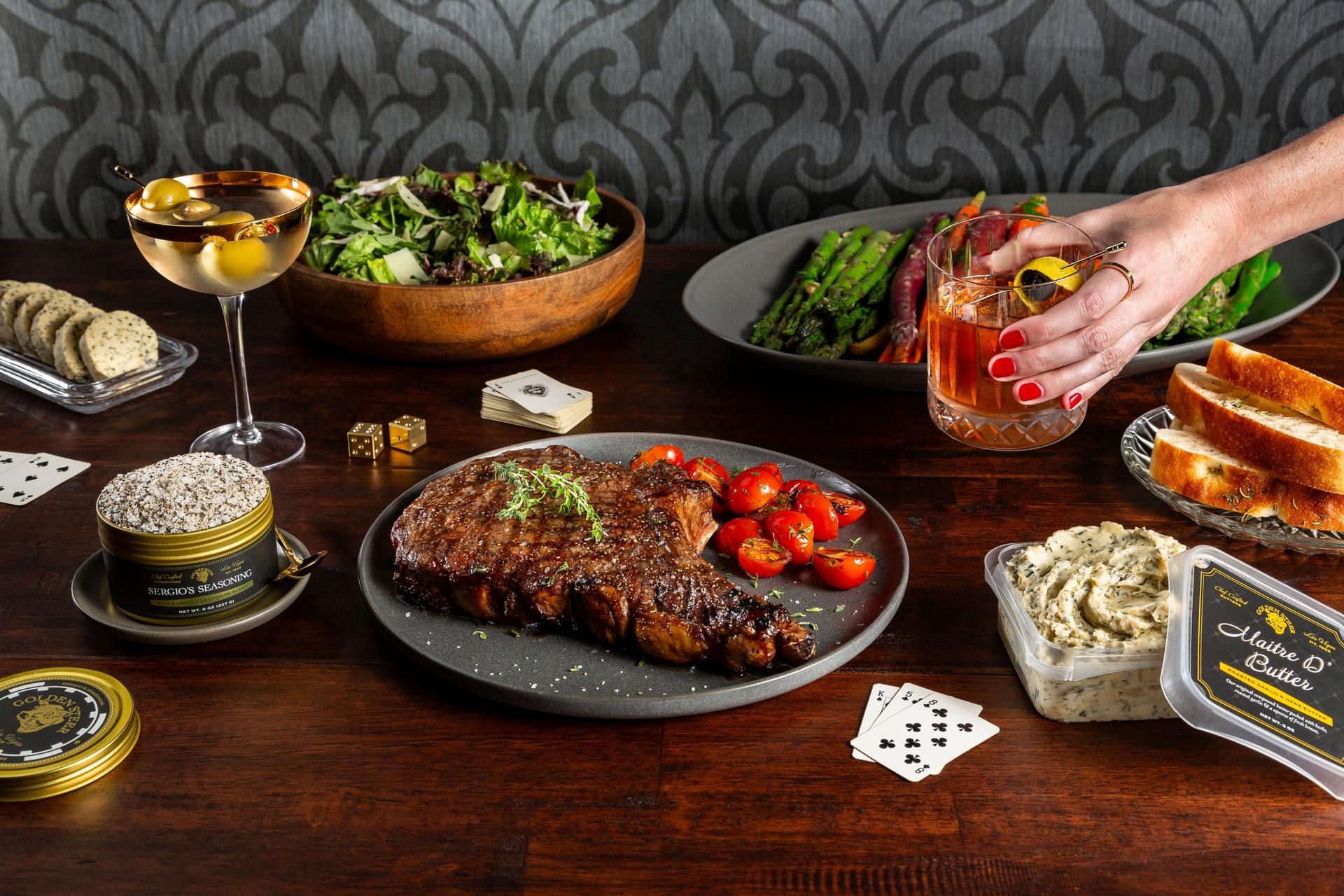 Golden Steer at Home