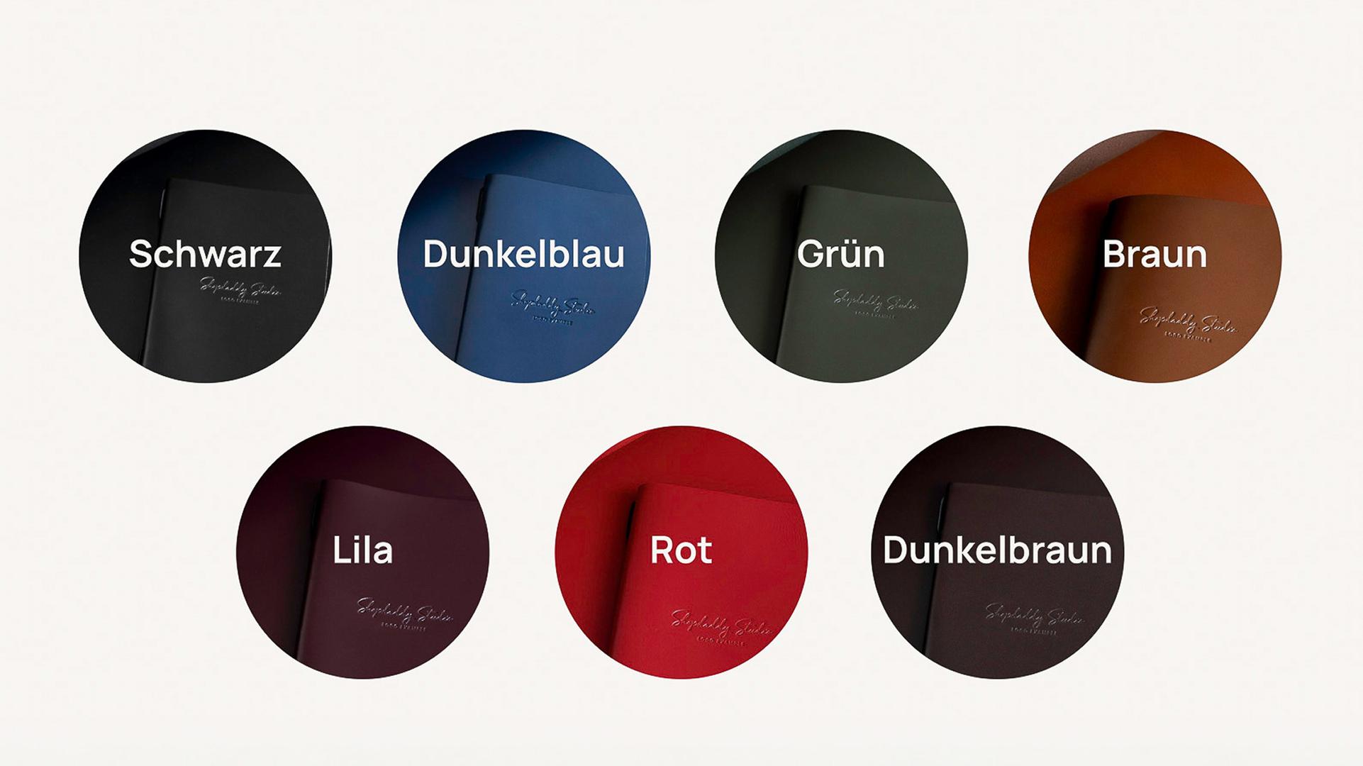 Lederarten und -farben, die wir verwenden