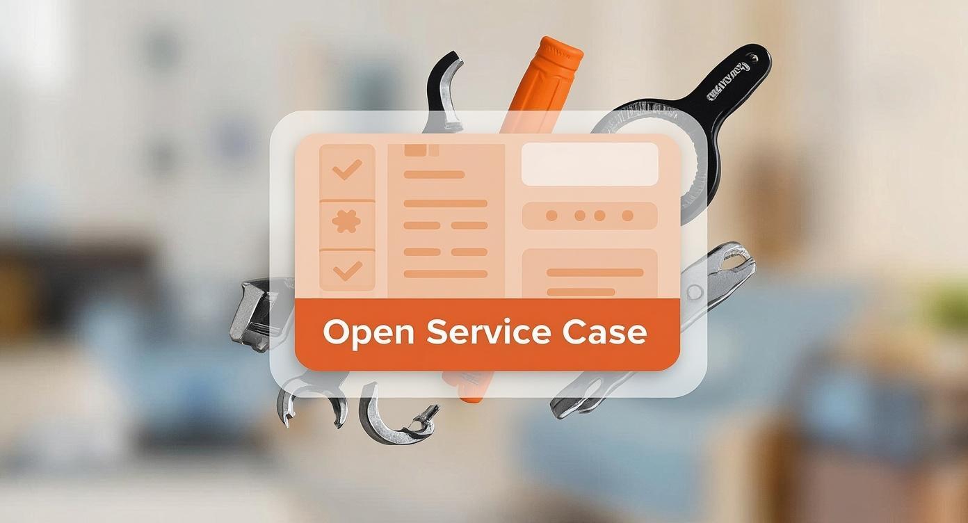 Abrir caso de servicio/garantía