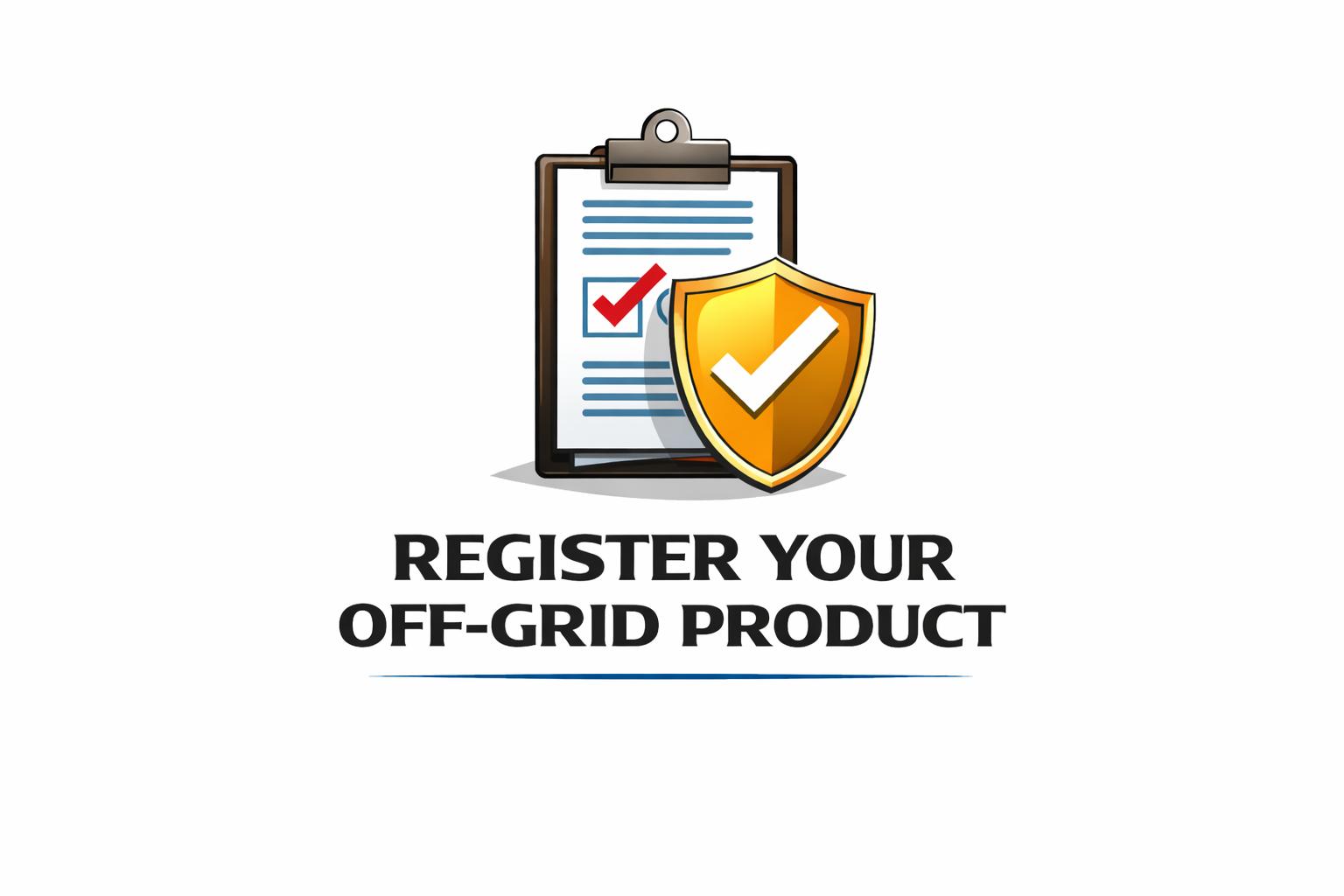 Register Your Off-Grid Product