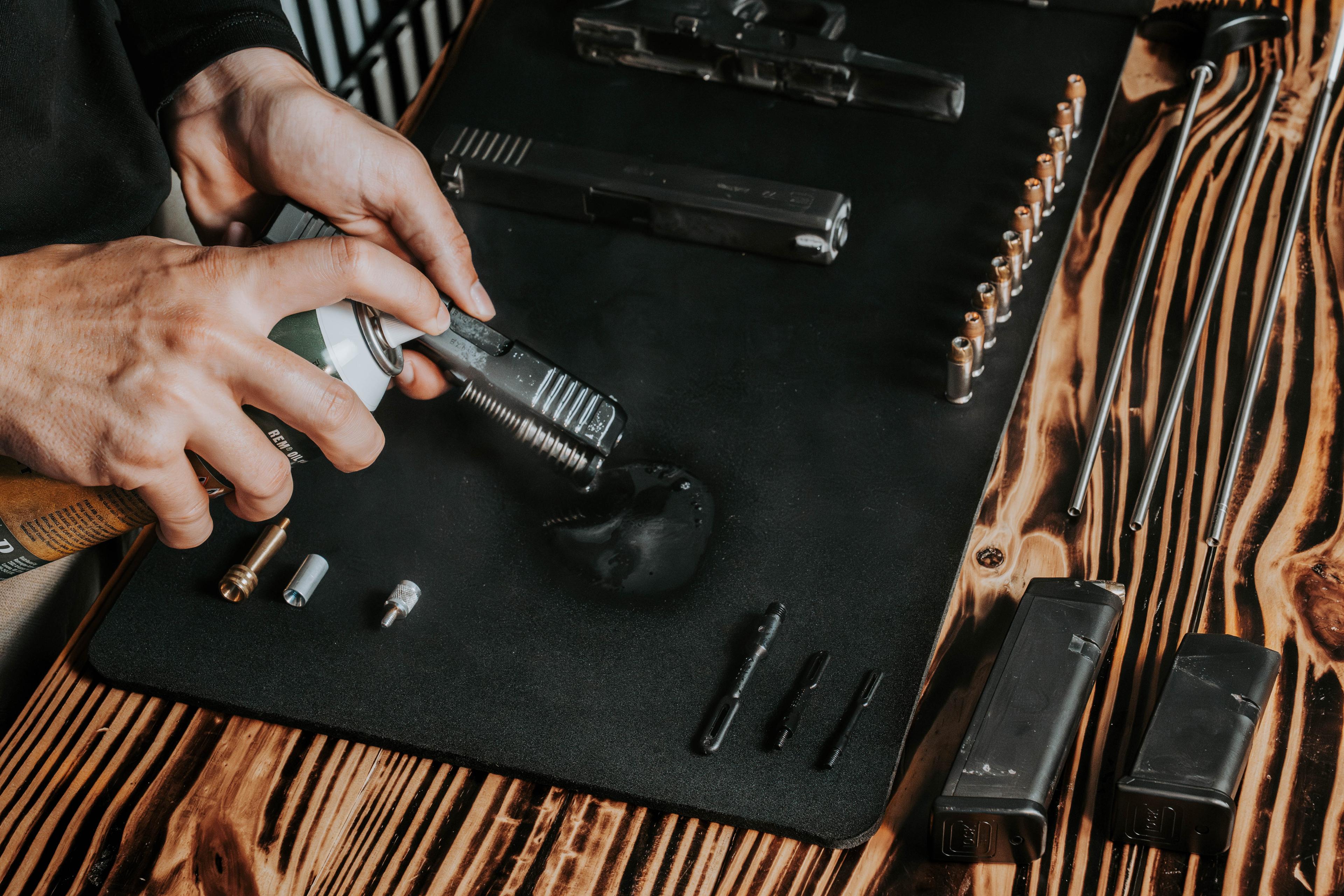 Gun cleaning mats Information and Care