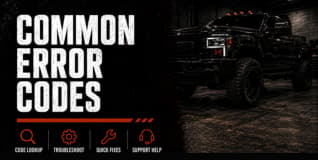 Common Error Codes (All Tuners)
