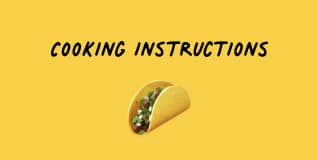 Cooking Instructions