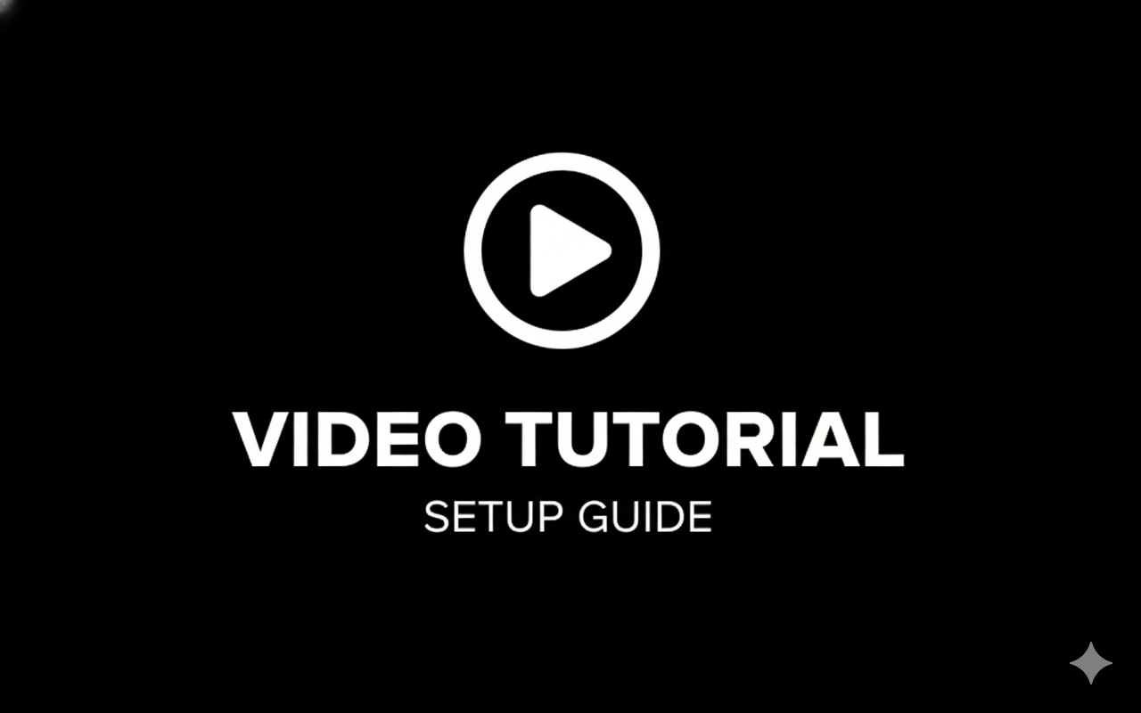 Video Tutorial & Setup Guide