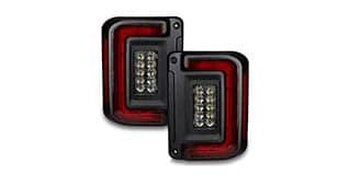 5891-504 Flush Mount Tail Lights Jeep Wrangler JK