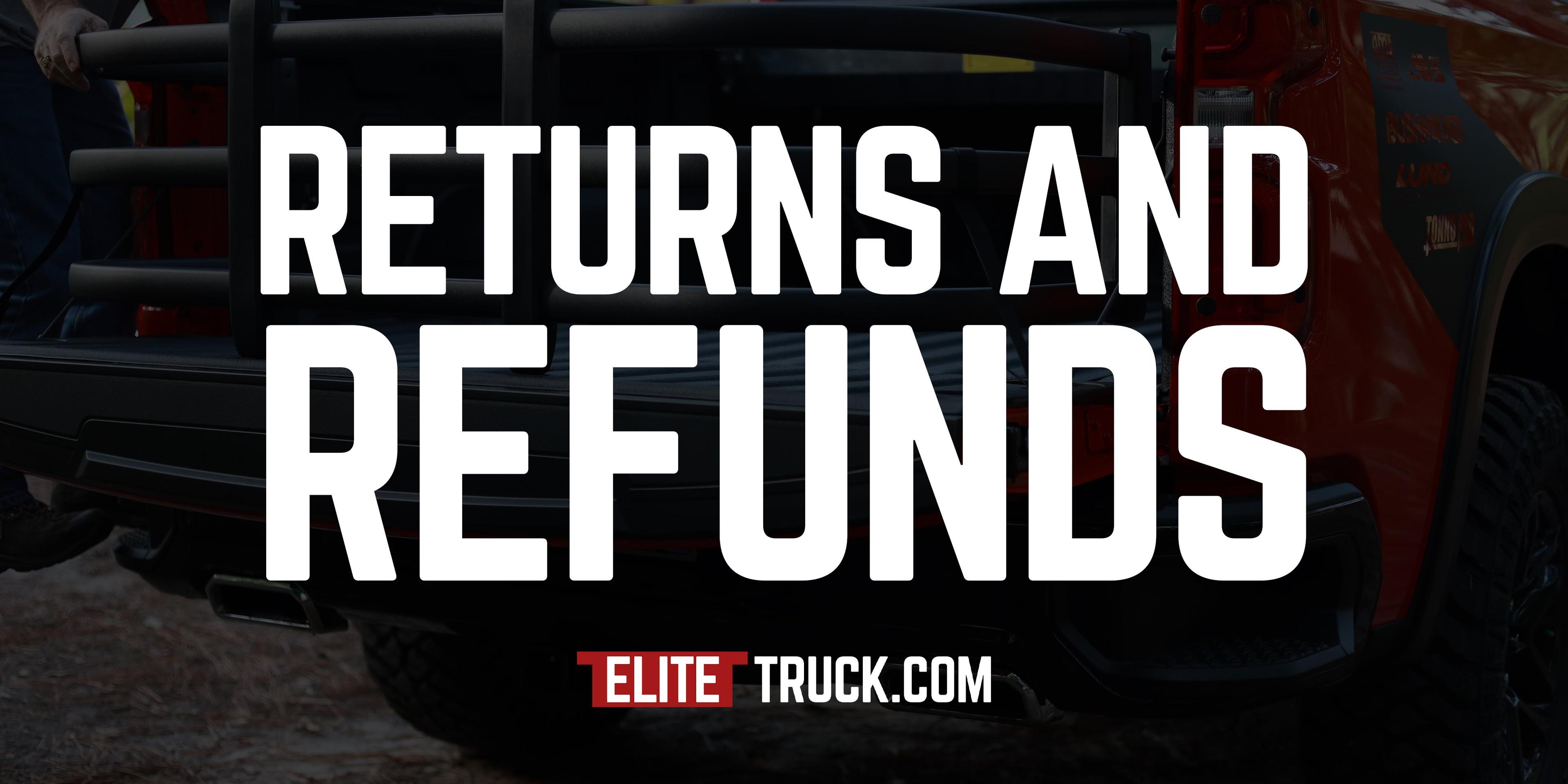 Returns, Refunds and Exchanges