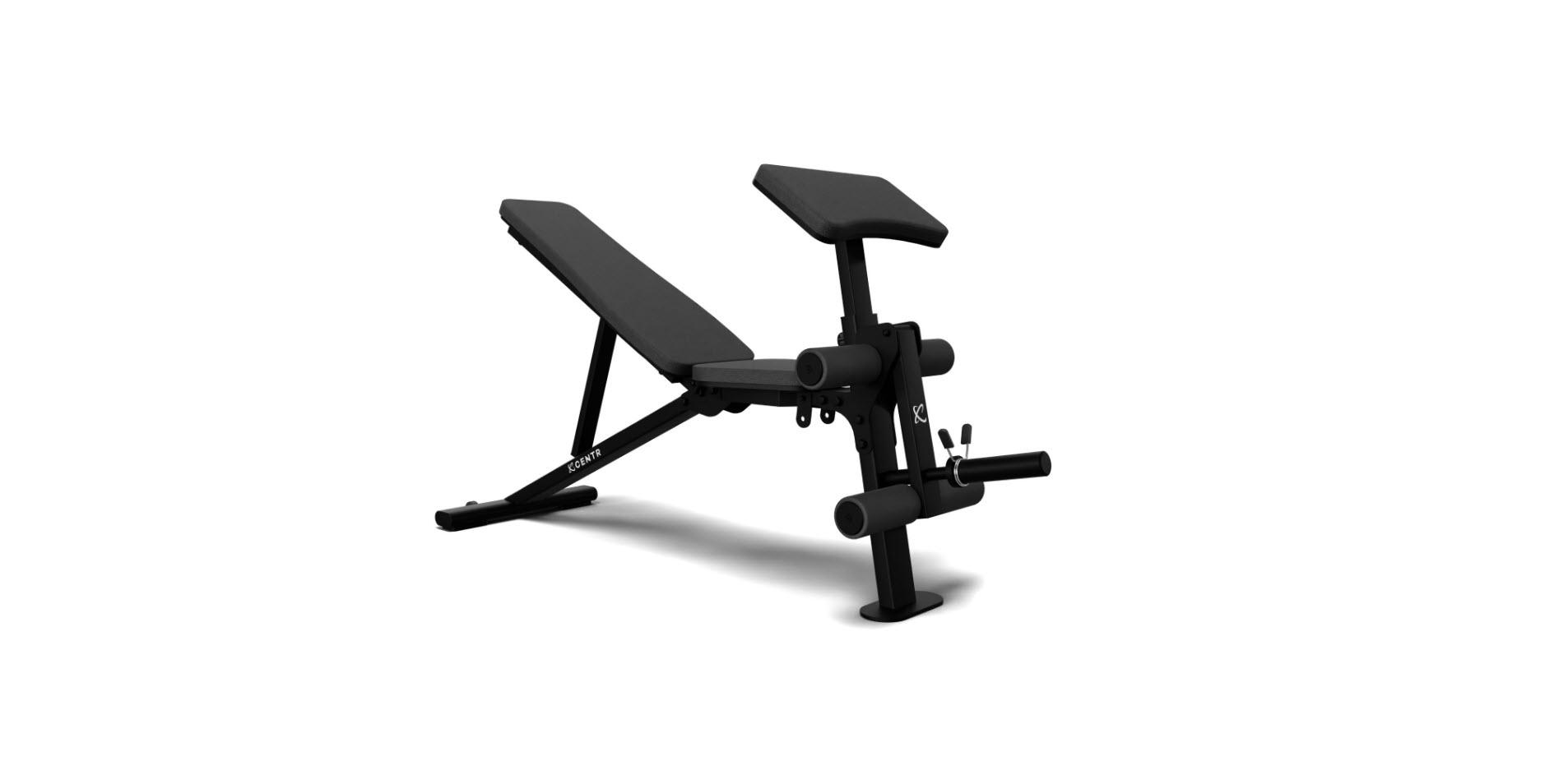 Centr Flat, Incline, Decline Workout Bench with Attachments