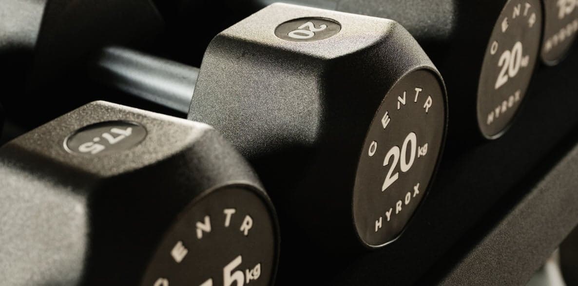 Centr X HYROX Commercial Dumbbells (5, 7.5, 12.5, 15, 17.5, 20, 22.5, 25 kg Pair)